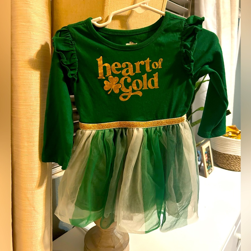 Size  12 months girls St Patrick’s day dress